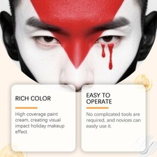 Unisex Face Body Paint Set Carnival Halloween Party Makeup Facial Paint Suit