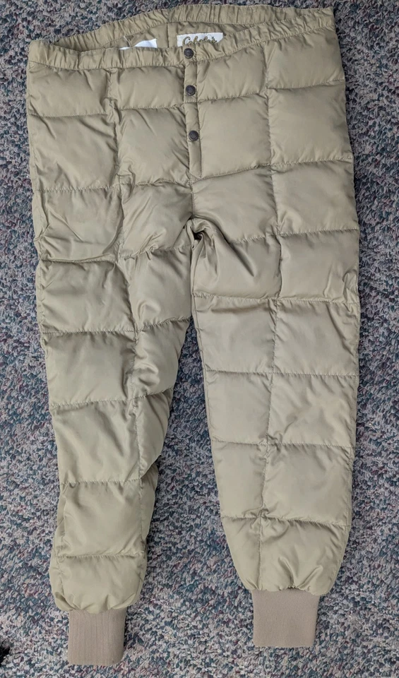 Винтажный Cabela's водоплавающих птиц вниз пуховик комплект охоты рыболовства куртка брюки средний  - Изображение 4 из 4