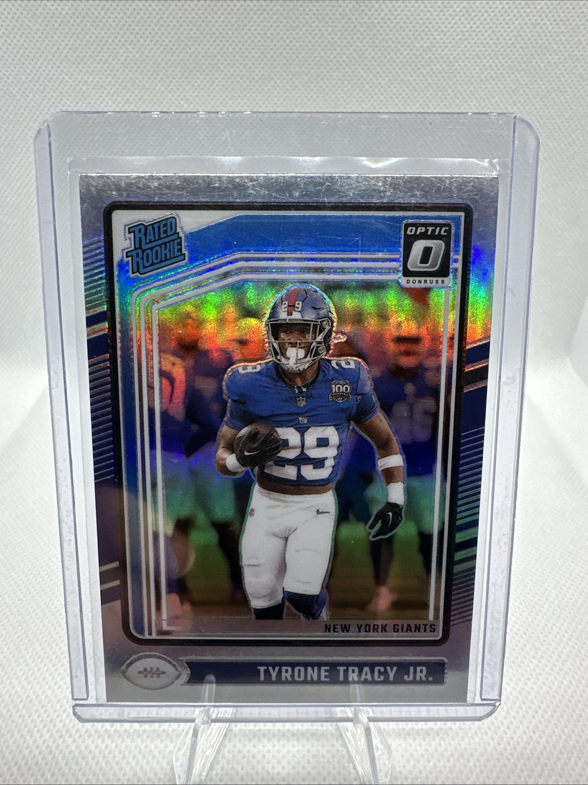 2024 Panini Donruss Optic - Rated Rookie Tyrone Tracy Jr. #259 Holo Prizm (RC)