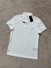 NWT Tommy Hilfiger Men's SS Performance Polo Shirt White Size XS