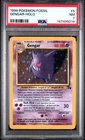 1999 POKEMON FOSSIL #5 GENGAR-HOLO PSA 7