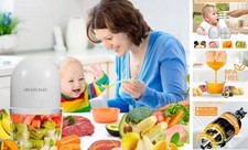 Baby Food Processor, MYAYLYGO Baby Food Maker Gift for Baby Food, Meat, White1
