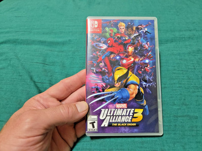 Replacement Case (NO GAME) Marvel Ultimate Alliance 3 The Black Nintendo Switch