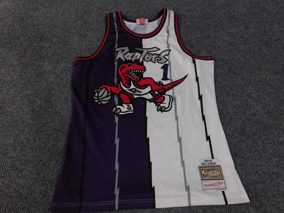 Camiseta Tracy McGrady Toronto Raptors Para Hombre Grande NBA Mitchell & Ness De Colección Años 90 Foto 3 de 4