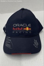 Oracle Red Bull Racing F1 Autographed Baseball Cap Hat Navy Blue One Size
