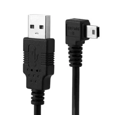 Mini USB B 5-Pin Male Right Angle 90 Degree to USB 2.0 Male Data Cable 5M