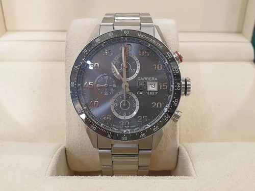 TAG Heuer Carrera 1887 Gray Dial CAR2A11 Men's Watch Used
