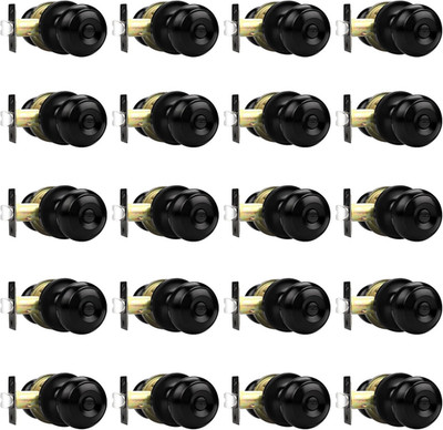 Black Door Knobs, Privacy Door Knob for Bathroom Bedroom, Interior Door Knob wit