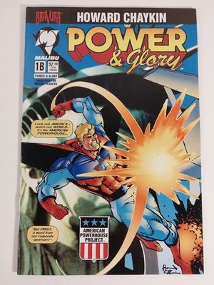 Power & Glory #1 Cover B ~ VG+ ~ 1994 Malibu Comics B6