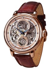 Poljot International Orologio Automatico Hermitage Marrone / Color Oro Rosa