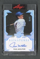 2025 Leaf Spectacular Signatures Paul Molitor Silver Holo Auto /30 #S-PM1