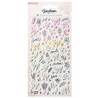 Crate Paper GINGHAM GARDEN (94PC) PUFFY STICKER SHEET scrapbooking