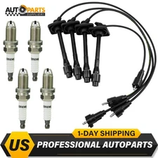 Spark Plug & Ignition Wires Set for 1997-2001 Toyota Camry Solara Rav4 2.2L