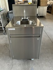 2024 Qualserv stainless steel Portable hand sink hot water daycare WMSC24MS 8