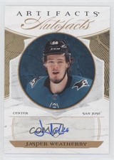 2022-23 Upper Deck Artifacts Auto Facts Jasper Weatherby #AF-JW Auto 06rp