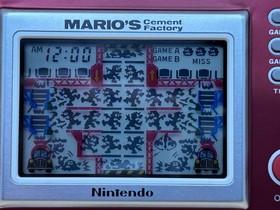 Nintendo Game & Watch MARIO'S CEMENT FACTORY ML-02 1983 New Old Stock