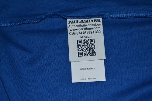 Paul & Shark AUTHENTIC Men's Blue Logo Italy Cotton T-Shirt Shirt Size XL - Picture 10 of 12