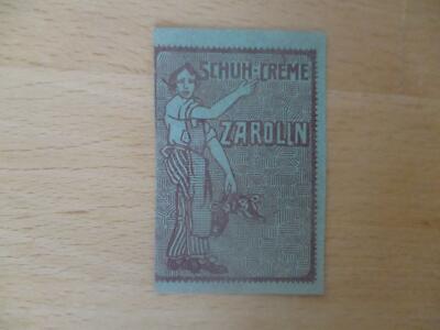 (3167) Reklamemarke - Zarolin Schuh-Creme