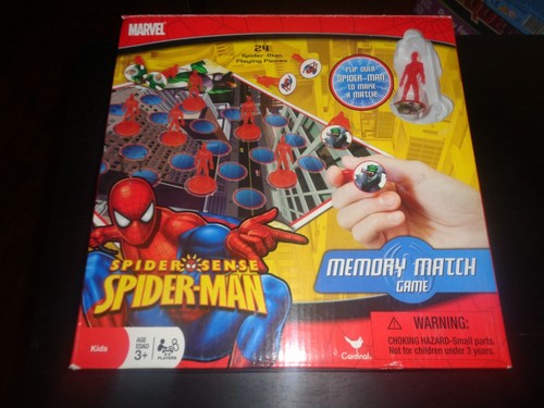MARVEL SPIDER SENSE SPIDER-MAN MEMORY MATCH SPIEL VERSIEGELTE TEILE OFFENE BOX GEBRAUCHT - Bild 1 von 16