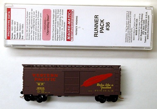 MTL Micro-Trains 02053800 Western Pacific WP 19533 40 pies vagón de una sola puerta | Zustand: New