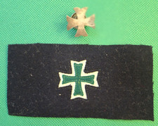 US Army Pre-WW1 Medical Corps Hat Badge & PFC Rank Insignia