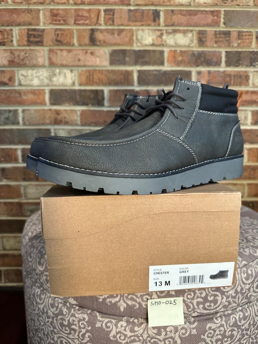 Weatherproof Vintage Chester Men’s Boots Size 12M Grey New in Box‎ WEATHERPROOF VINTAGE Mens Gray Chester Toe Platform Chukka  main image 3