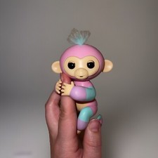 FINGERLINGS Interactive Fingerling Baby Monkey Pink And Blue by WowWee