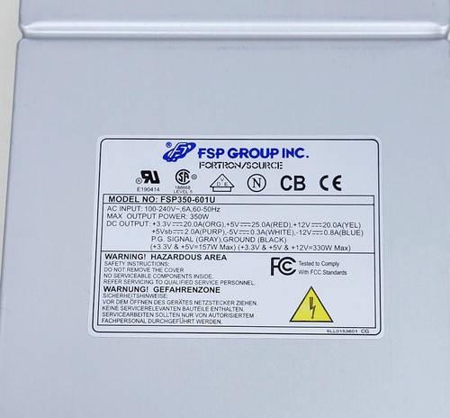 FSP Group FSP350-601U 350W Computer Power Supply - Afbeelding 2 van 5