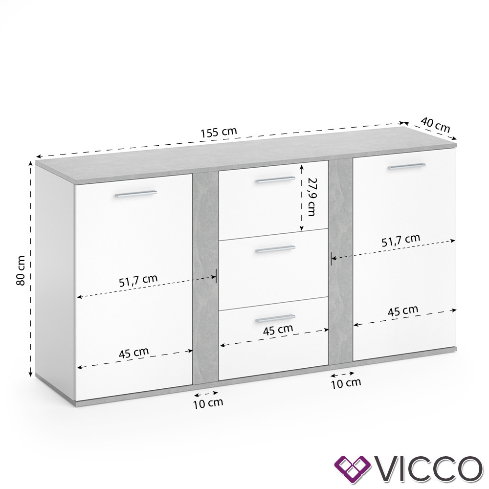 Buffet haut Novelli Vicco pour optimiser les petits salons encombrés
