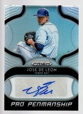 2019 Panini Prizm Pro Penmanship #17 Jose De Leon