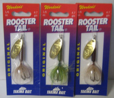Wordens Roostertail 1/6oz 3pk (1/brown, 1/frog, 1/salmonfly)