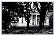 Ripon, WI Wisconsin, Ripon College, Lane Library, RPPC Real Photo Postcard 