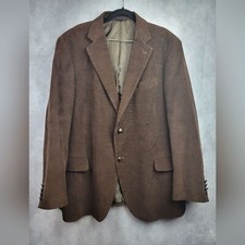 Dockers Corduroy Sport Coat Blazer Mens 46 R Brown 2 Button