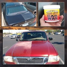 Sun Damaged Car Wax brush on no buffing requi...
