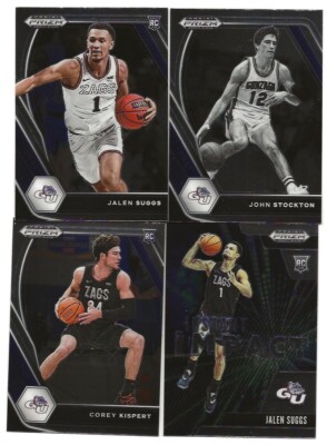 Gonzaga Bulldogs 2021 Panini Prizm Draft Picks (4) Card Lot