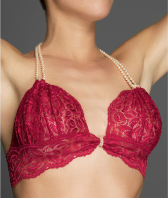 Bracli RED Creations Paris Begos Ebony Pearl Wire-Free Bra, US Small