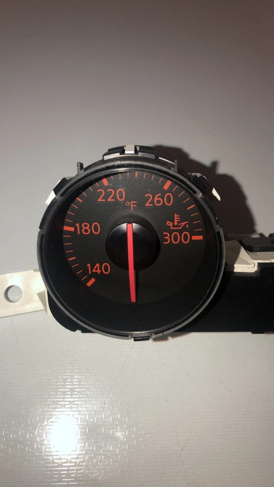 2013 日产 370Z 中心仪表板仪表盘时钟电压油温度原始设备制造商 — 第 3/4 张图片