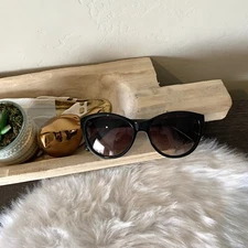 Suuna Womens Cat Eye SIAN Sunglasses Black Frame Purple Lens #23