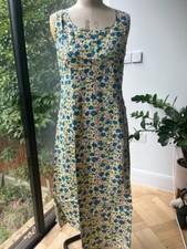 gorgeous Haslemere Collections ladies cotton ditsy print s/less long dress sz 10