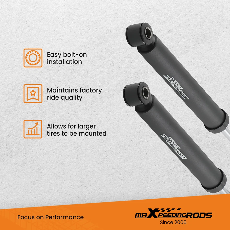 Kit de elevação de suspensão 4" apoios de suspensão e amortecedores para Toyota 4Runner 03-09 FJ Cruiser 07-14 - Imagem 4 de 4