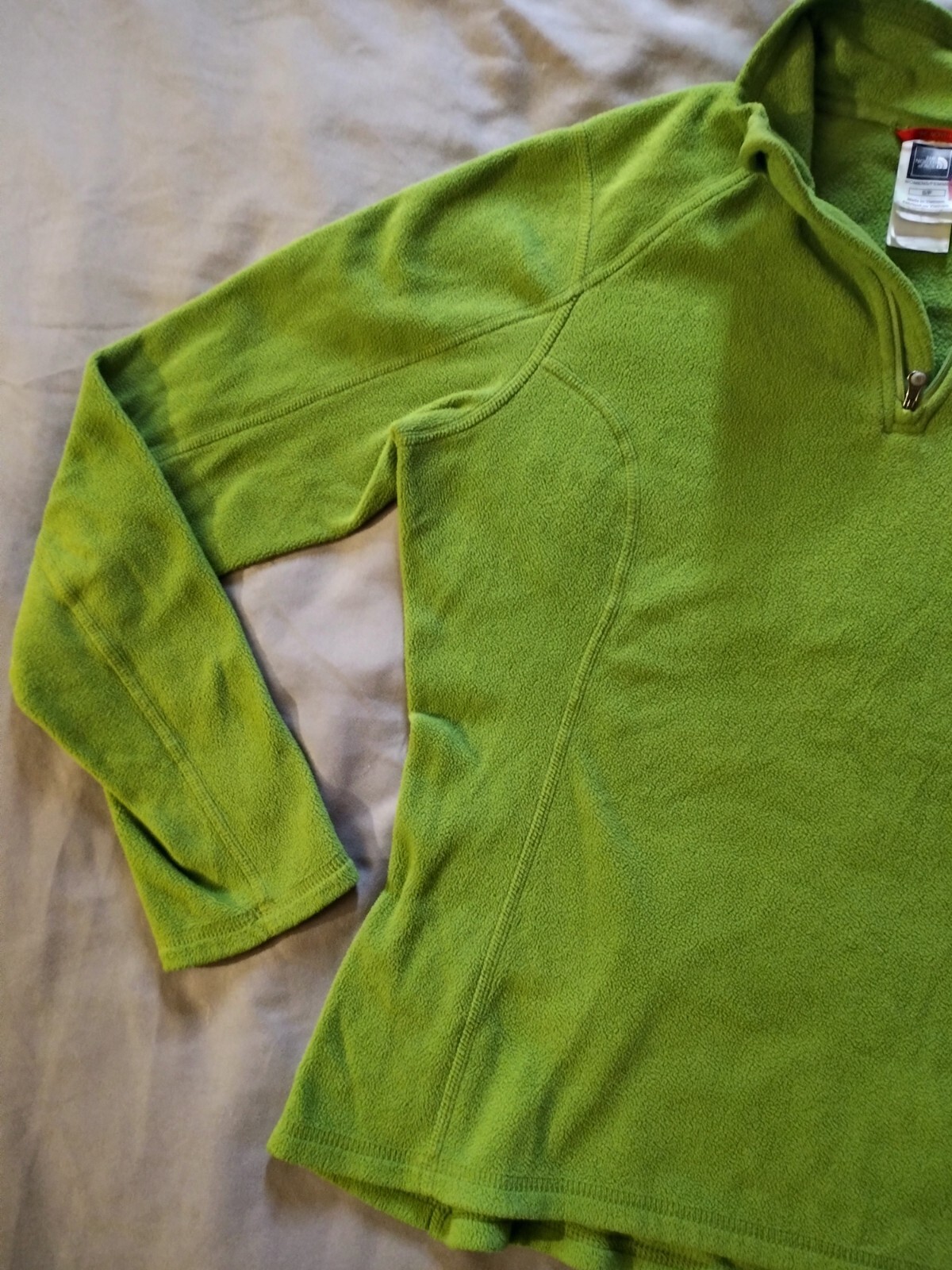 The North Face Fleece Pullover Women's Size S/P, Green 1/4 Zip thumbnail 7