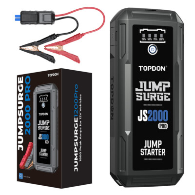 Topdon JS2000 Pro 2500A starthilfe powerbank kompressor Jump Starter Ladegerät