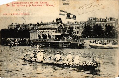 CPA AK Bloemencorso op den Amstel DUTCH ROYALTY (1218341)