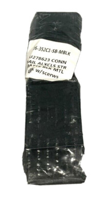 4 Pack- U278623 Conn Rail Alxcls Str Matte Black Mtl W/ Screws 16-352C1-SB-MBLK