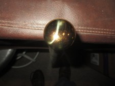 MW.A.573: ALLURING SIMPLE GOLD KNOB HANDLE FOLK ART WALKING STICK CANE