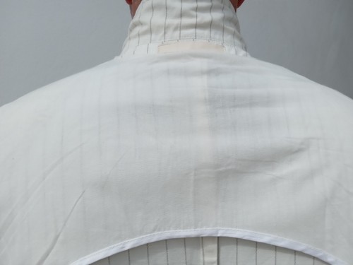 Men's Linen & Cotton Mix Pinstripe Jacket Size 40 UK Peaked Lapel RRP £350 - Picture 14 of 16