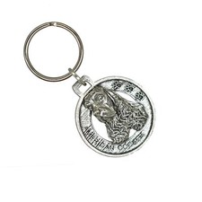 American Cocker Spaniel Keychain, D008KC, 1.5 inch, Dog, Companion, Metal, Gift