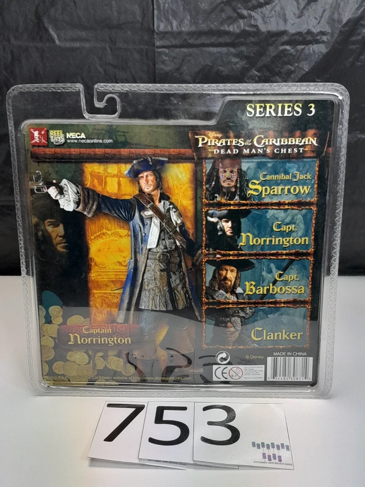 NECA Piratas del Caribe Hombre Muerto Capt. Norrington Serie 3 Precintado Foto 3 de 4