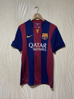 BARCELONA 2014 2015 HOME SHIRT JERSEY NIKE 610594-422 sz S MEN | eBay