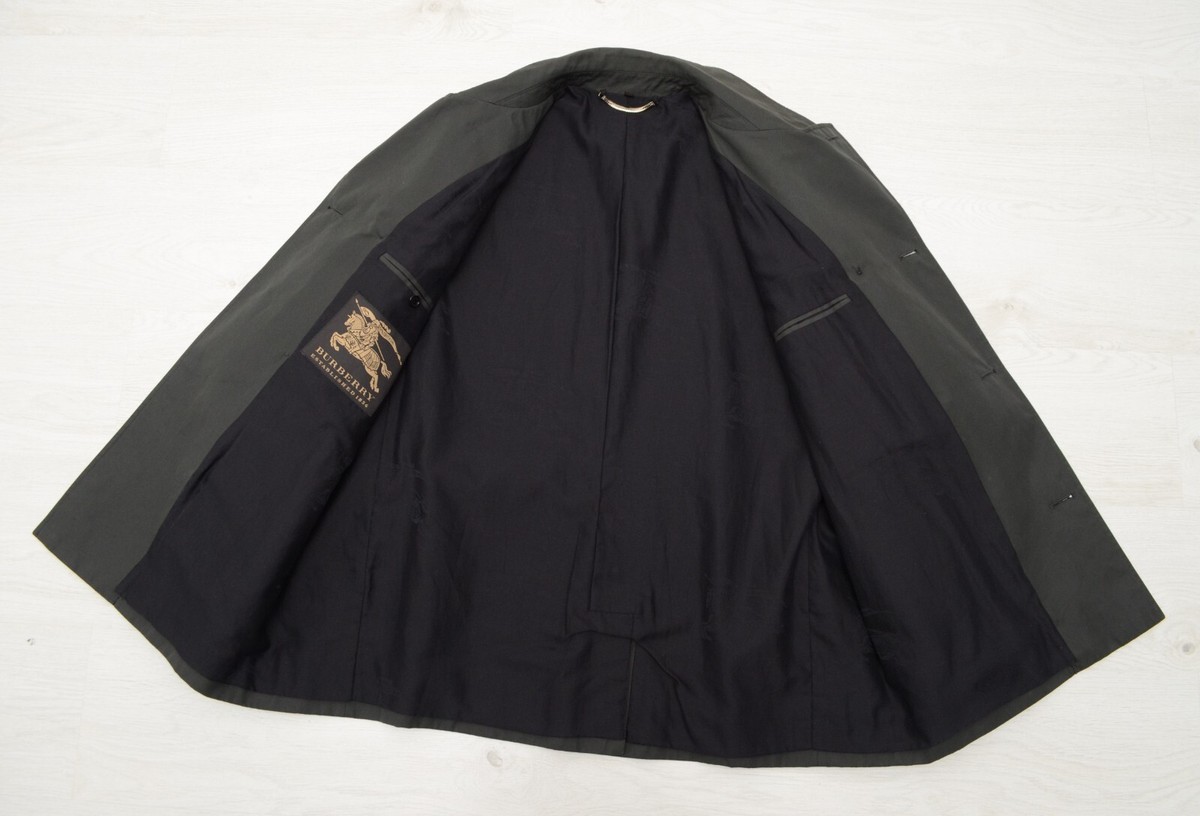 Mens Burberry Prorsum Cotton Gray Pea Coat Jacket Size 54,US44 ~XL